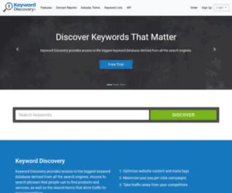 Keyworddiscovery.com.au(Keyword research) Screenshot