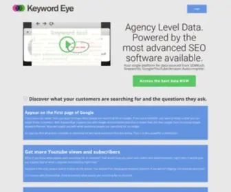 Keywordeye.com(Keyword Eye) Screenshot