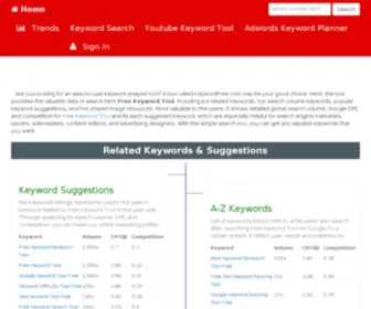 Keywordfree.com(Search engine business address keywordfree.com) Screenshot
