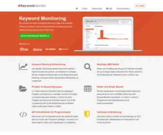 Keywordmonitor.de(SEO Keyword Monitoring Tool) Screenshot