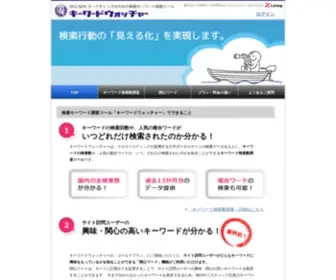 Keywordwatcher.jp(このドメインはお名前.comで取得されています) Screenshot