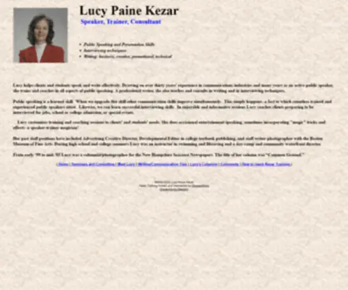 Kezartraining.com(Lucy Paine Kezar) Screenshot