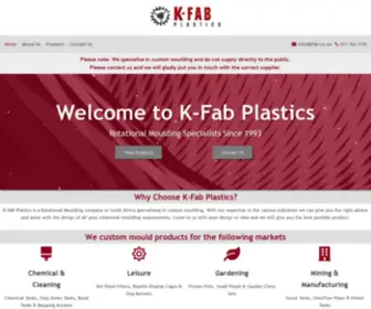 Kfab.co.za(K-Fab Plastics. Tel) Screenshot