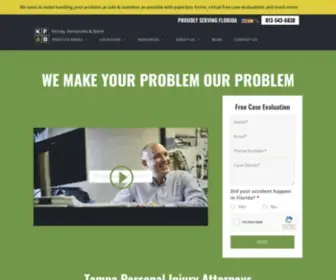 KFblaw.com(Tampa Personal Injury Attorney) Screenshot