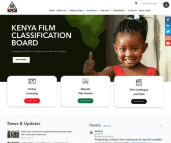 KFCB.co.ke(Kenya Film Classification Board (KFCB)) Screenshot