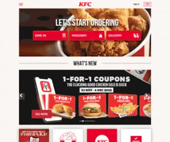 KFC.com.sg(KFC Singapore) Screenshot