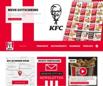 KFC.de(Kentucky Fried Chicken) Screenshot