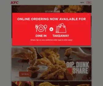 KFCDelivery.com.sg(Singapore Promotion) Screenshot