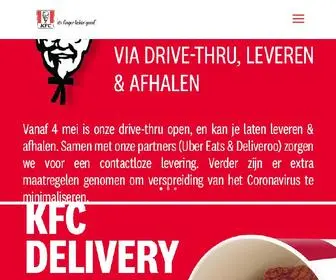 KFcrestaurants.be(KFC Belgique) Screenshot