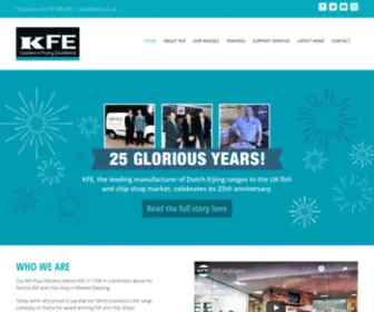 Kfeltd.co.uk(The range company of choice for award winning fish & chip shops) Screenshot