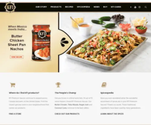 Kfisauces.com(KFI Sauces) Screenshot