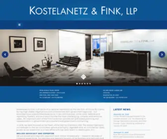 Kflaw.com(Kostelanetz & Fink) Screenshot
