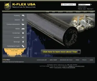 Kflexusa.com(K-Flex Catalog) Screenshot