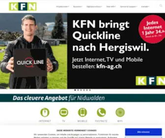 KFN-AG.ch(Kabelfernsehen Nidwalden KFN) Screenshot