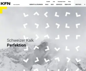 KFN.ch(Kalkfabrik Netstal AG) Screenshot