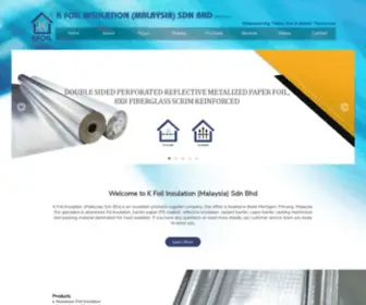 Kfoil.com.my(Foil Insulation Manufacturer Malaysia) Screenshot