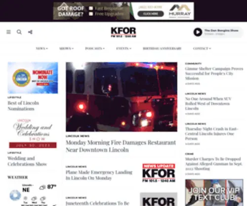 Kfor1240.com(KFOR 1240am) Screenshot