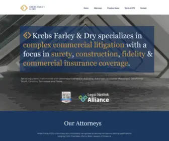 KFplaw.com(Krebs Farley & Dry) Screenshot