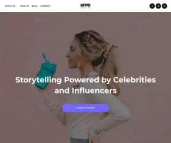 KFPrsocial.com(Influencer & Celebrity Marketing Agency) Screenshot