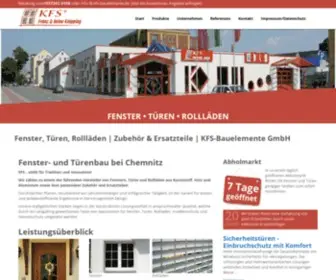 KFS-Bauelemente.de(Fenster, Türen, Rollläden, Einbruchsschutz) Screenshot