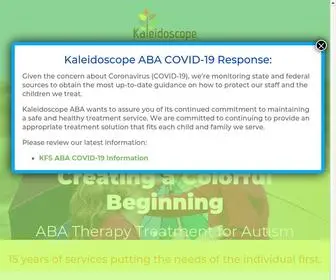 Kfsaba.org(ABA Therapy Treatment at Kaleidoscope ABA Therapy Services) Screenshot