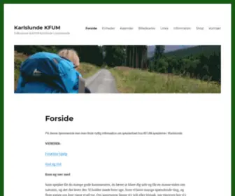 Kfumk.dk(Velkommen til KFUM Karlslunde's hjemmeside) Screenshot