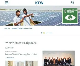 KFW-Entwicklungsbank.de(KfW Entwicklungsbank) Screenshot