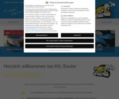 KFZ-Sauter.com(Startseite) Screenshot