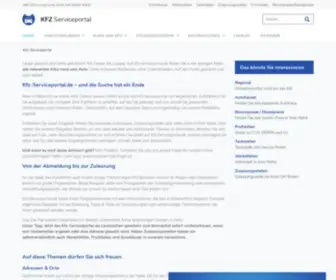 KFZ-Serviceportal.de(Wir lassen das Autofahrer) Screenshot