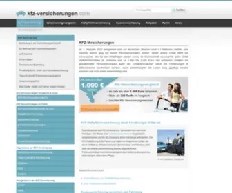 KFZ-Versicherungen.com(Die beste Autoversicherung finden) Screenshot