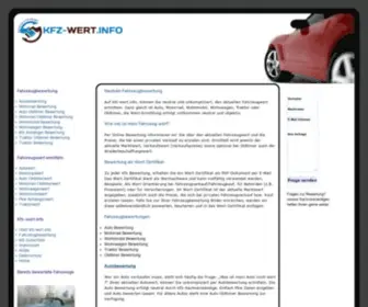 KFZ-Wert.info(Fahrzeugwert per Fahrzeugbewertung) Screenshot