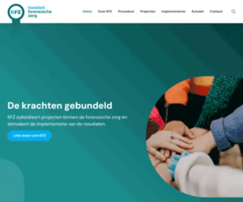 KFZ.nl(Binnen het programma Kwaliteit Forensische Zorg (KFZ)) Screenshot