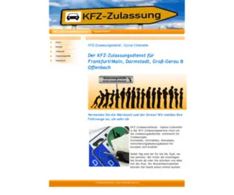 KFzzulassungsdienst.com(Kfz-Zulassungsdienst B.G.S.Frankfurt,Zulassen,Anmeldung,Ummelden,Abmelden) Screenshot