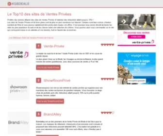 KGbdeals.fr(Le Top10 des sites de Ventes priv) Screenshot