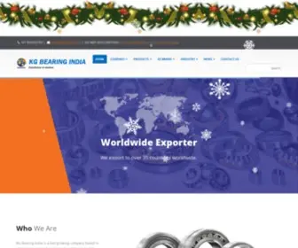 Kgbearing.com(KG Bearing India) Screenshot