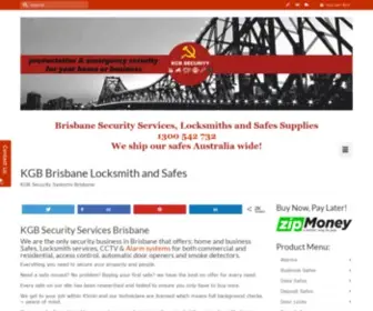 KGbsecurity.com.au(Locksmiths and Safes Security Services in Brisbane) Screenshot