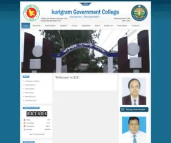 KGC.gov.bd(Kurigram Government College) Screenshot