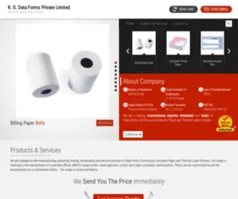 Kgdataforms.com(K. G. Data Forms Private Limited) Screenshot