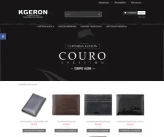 Kgeron.com.br(Carteiras em couro) Screenshot