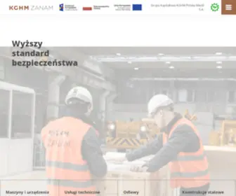 KGHmzanam.com(Producent Maszyn Górniczych Transport i Wydobycie) Screenshot