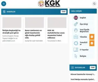 KGK.org.tr(Küresel Gazeteciler Konseyi Resmi Web Sitesi) Screenshot