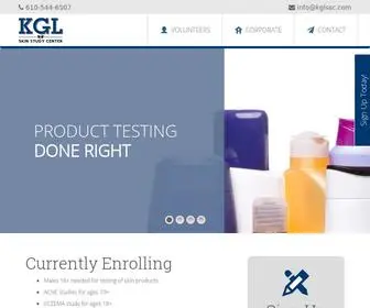 KGLskinstudycenter.com(KGL Skin Study Center) Screenshot