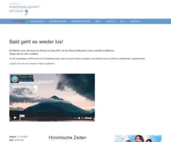 KGT-Thun.ch(THEATER IN THUN KGT) Screenshot