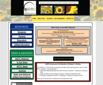 KGTC.org(Kansas Gifted Education) Screenshot