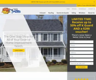 Kguardgutters.com(KGuard Gutter Company) Screenshot