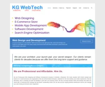 Kgwebtech.com(Web Designing and Web Development in Haridwar) Screenshot