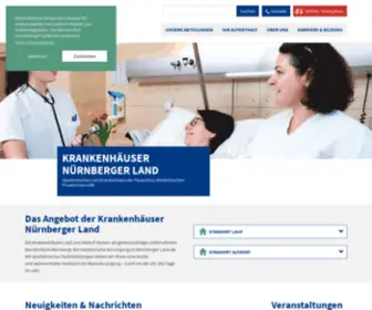 KH-Nuernberger-Land.de(Die Krankenhäuser Nürnberger Land mit Sitz in Lauf und Altdorf) Screenshot