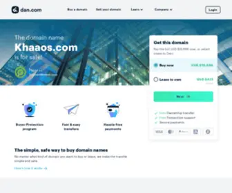 Khaaos.com(Buy a Domain Name) Screenshot