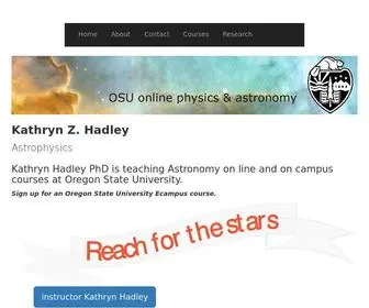 Khadley.com(The personal web site of Kathryn Z) Screenshot