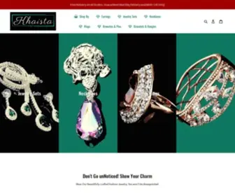 Khaista.com(Beautifully crafted fashion jewellery) Screenshot